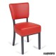 Silla tapizada de comedor IM6622 color rojo