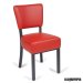Silla tapizada de comedor IM6622 color rojo