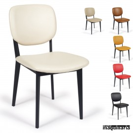 Silla tapizada cafetería IM6625
