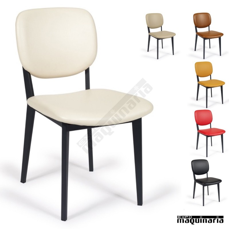 Silla tapizada cafetería IM6625