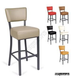 Taburete alto tapizado IM6623 colores