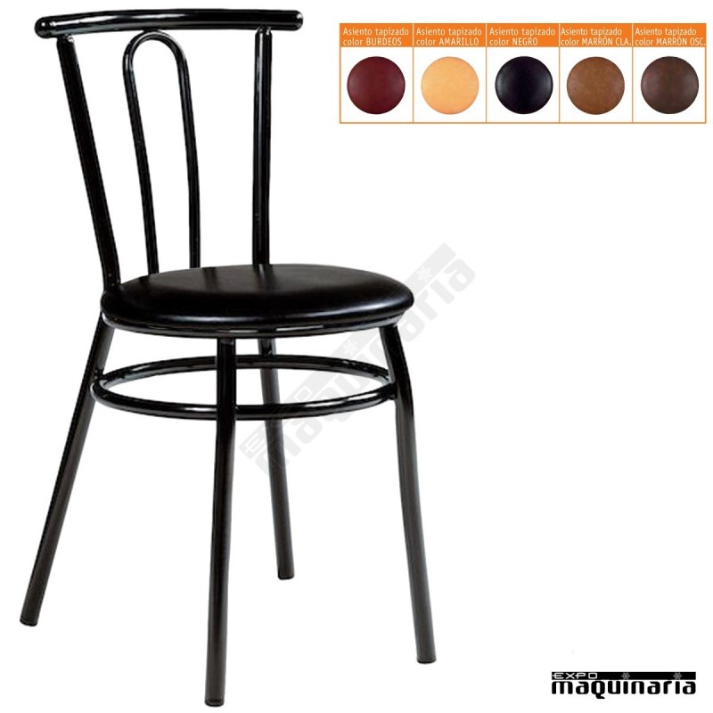 Silla apilable bar asiento tapizado IM162T colores