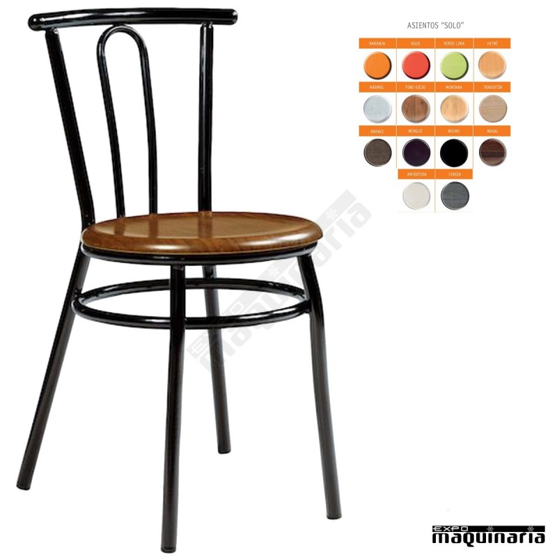 Silla apilable bar asiento SOLO IM162S colores