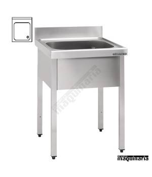 Fregadero con bastidor 1 Cubeta