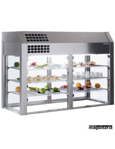 Vitrina refrigerada 3 niveles sin base