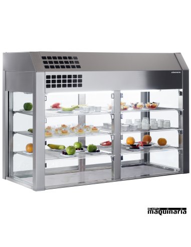 Vitrina refrigerada 3 niveles con base aislada