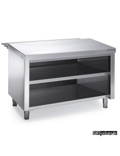 Mueble self service neutro con estante  2