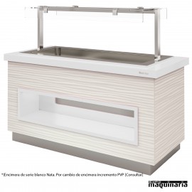 Mesa gastrobuffet cuba fría 170 cm color blanco Nata