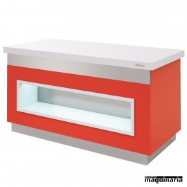 Mesa gastrobuffet neutra con estante