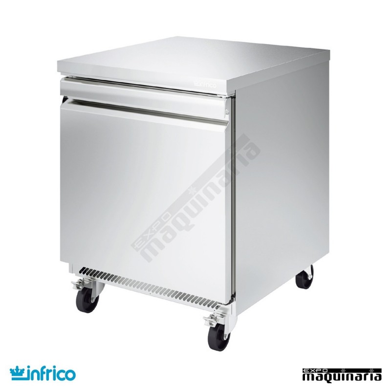 Mesa bajo mostrador refrigerada 1 puerta