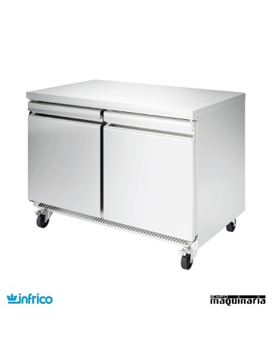 Mesa bajo mostrador refrigerada 2 puertas