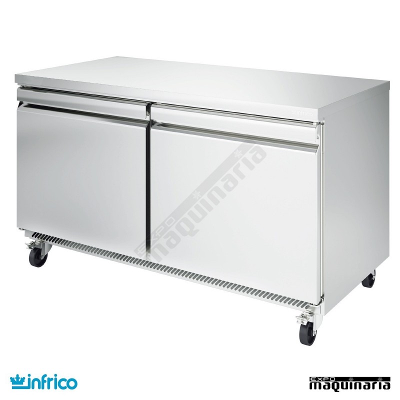 Mesa bajo mostrador refrigerada 153 cm