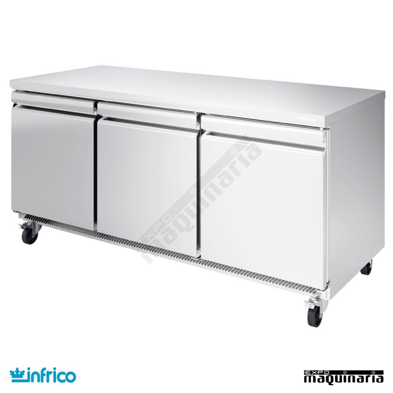 Mesa bajo mostrador refrigerada 184 cm