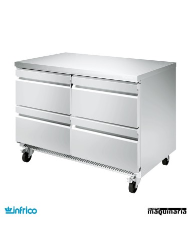 Mesa bajomostrador refrigerada cajones 122 cm