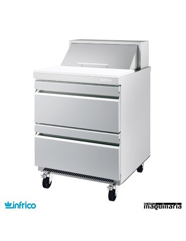 Mesa refrigerada ensaladas cajones Fast Food 70 cm