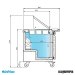 Mesa refrigerada Fast Food ensaladas megatop 70 cm medidas