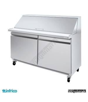 Mesa refrigerada Fast Food ensaladas megatop 122 cm
