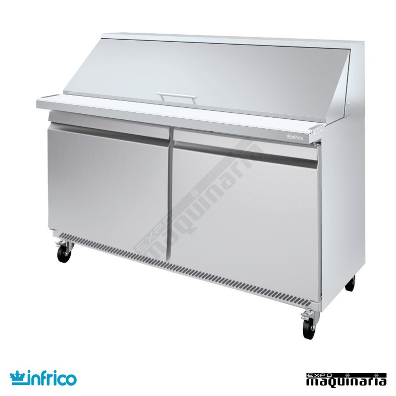 Mesa refrigerada Fast Food ensaladas megatop 122 cm