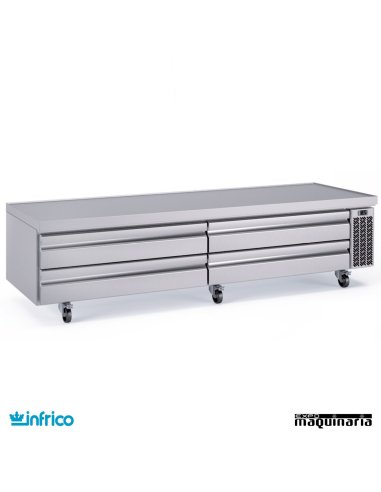 Mesa baja refrigerada cajones 246 cm GN 1/1