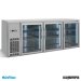 Mesa frente mostrador refrigerado puertas cristal 216 cm