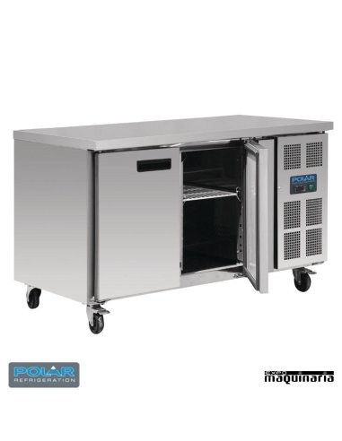 Mesa bajo mostrador congelador 2 puertas
