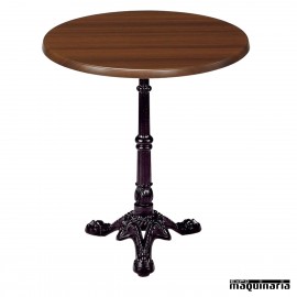 Mesa de forja tablero redondo