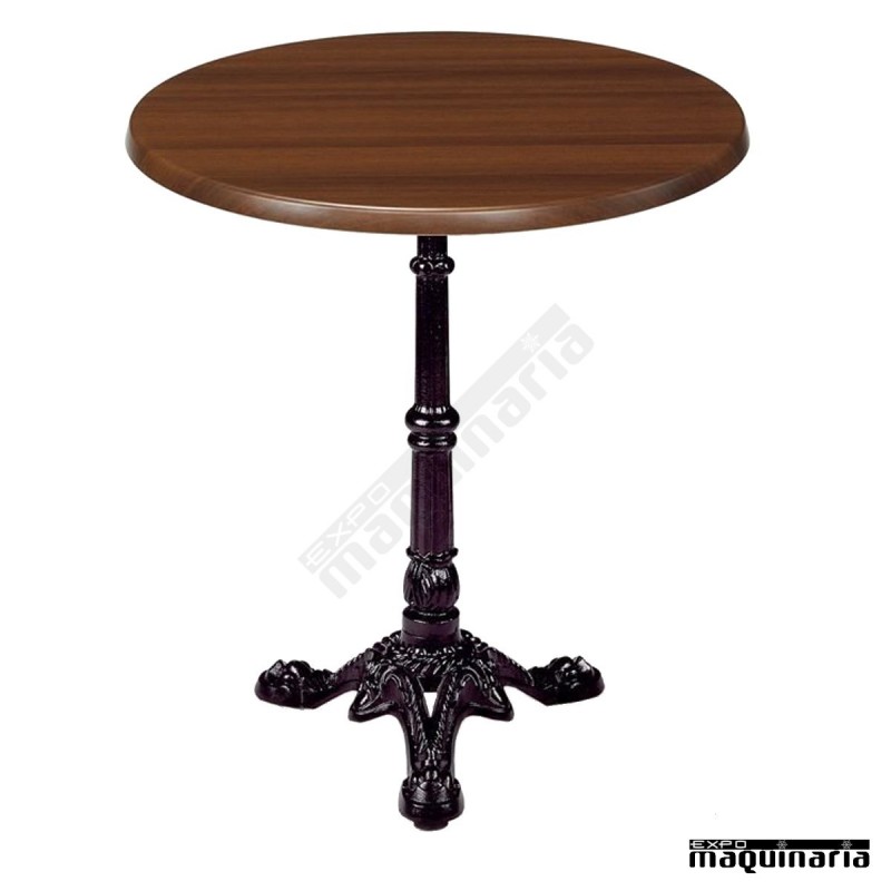 Mesa de forja tablero redondo