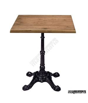 Mesa de forja tablero cuadrado "SOLO"