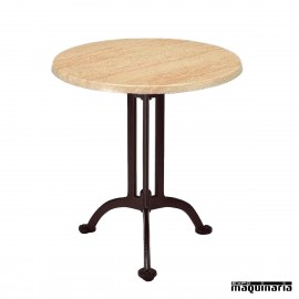 Mesa bar de forja tablero redondo IM3003S
