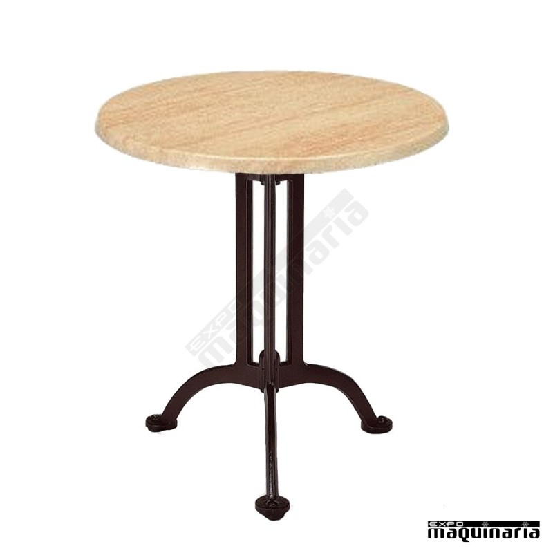 Mesa bar de forja tablero redondo IM3003S