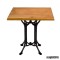 Mesa cuadrada de forja para bar cuadrada