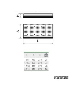 Mostrador Expositor para pescaderias FR074446 2