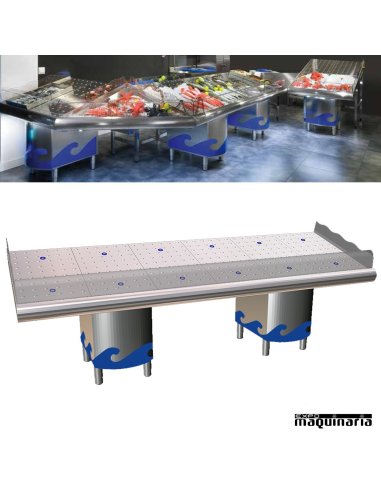 Mostrador expositor de pescadería FR074444
