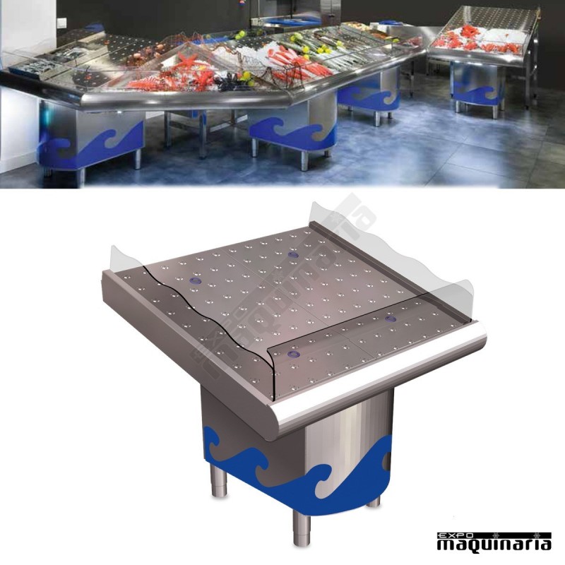 Mostrador pescaderia con soporte FR074439