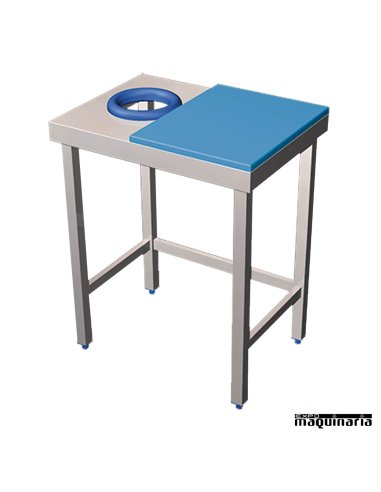 Puesto simple pescadero encimera polietileno