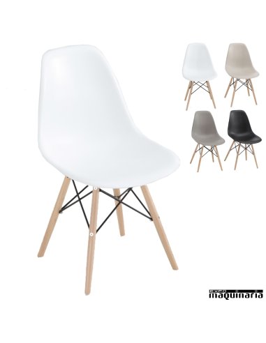 Silla diseño hostelería color blanco