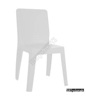 Silla bar RE Iris apilable blanca