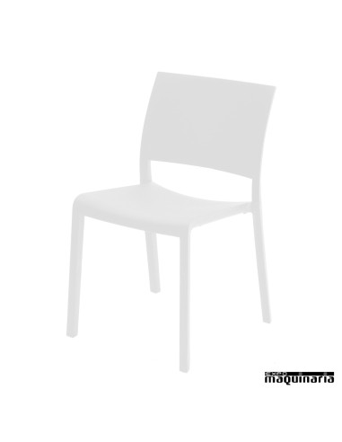 Silla bar RE Fiona color blanco