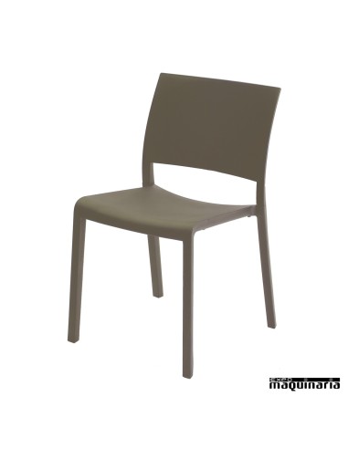 Silla bar RE Fiona color chocolate