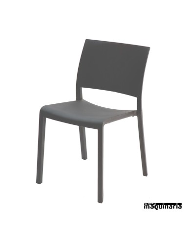 Silla bar RE Fiona color gris