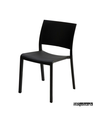Silla bar RE Fiona color negro