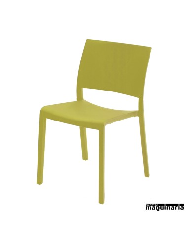 Silla bar RE Fiona color verde oliva