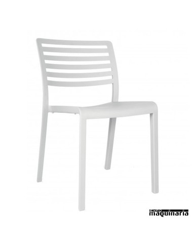 Silla bar Lama color blanco
