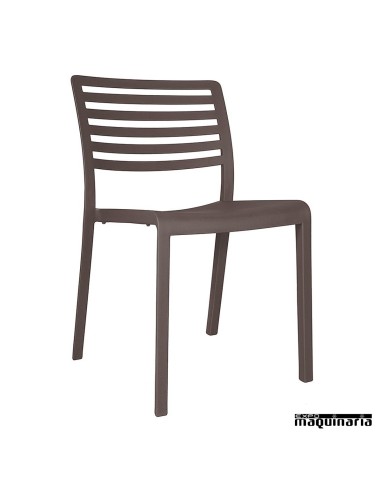 Silla bar Lama color chocolate