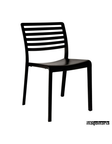 Silla bar Lama color negro