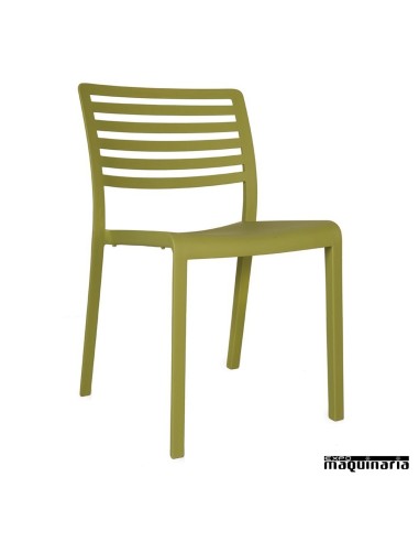 Silla bar Lama color verde oliva