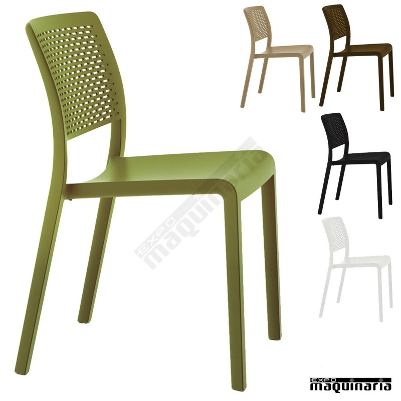 Silla hostelería Silla bar RETRAMA interior y exterior