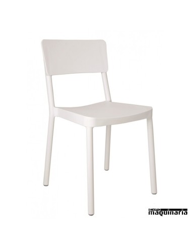 Silla bar RELISBOA color blanco