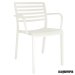 Silla bar Lama con brazos color blanco