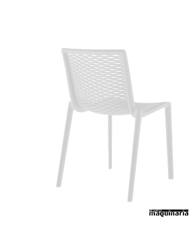 Silla bar RENETKAT color blanco